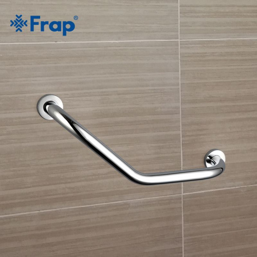 Поручень для ванной FRAP® F1717, L- образный, металл, хром ,450 мм