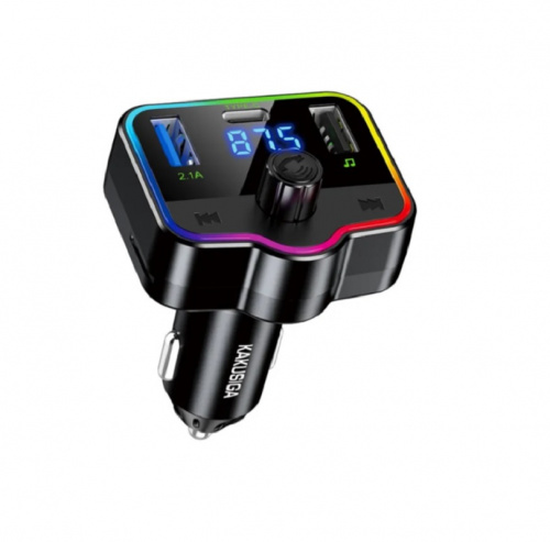 Модулятор FM автомобильный MP3 KSC-1059 2USB+ 1 Type-C KAKUSIGA