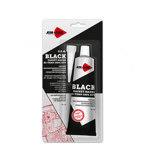 Герметик-прокладка черный (Bleck) 85гр.  AIM-ONE RTV Gasket Maker Neutral Type GM-BK0085