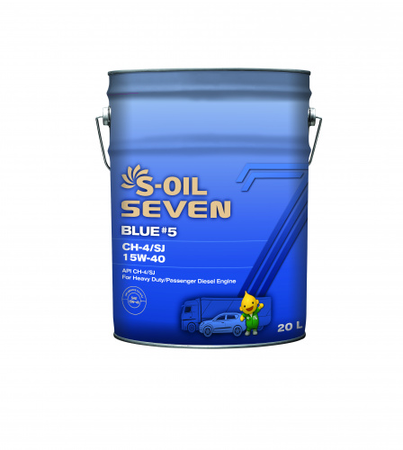 S-OIL 7   BLUE #5  CН-4/SJ  15W40  (20л)      (SEVEN #5 1.1.4)